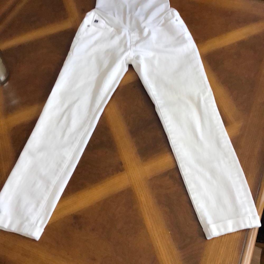 AG Secret Fit Belly Stilt Roll Up Maternity Jeans